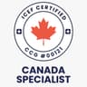 ICEF Certified Canada Specialist badge, number CCG#00121
